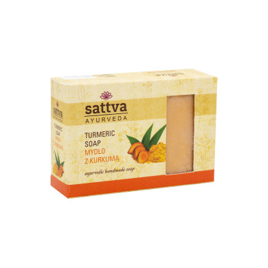 Ájurvédské mýdlo Kurkuma, 125 g, Sattva