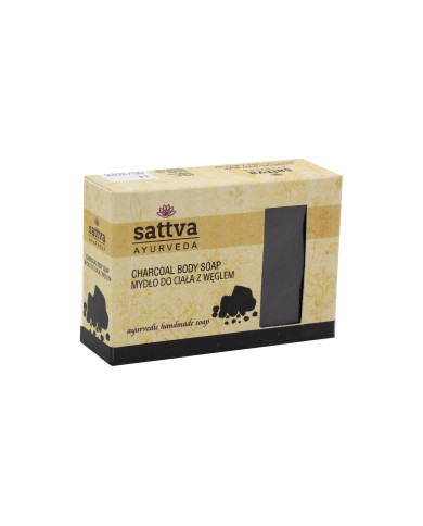 Ájurvédské mýdlo Uhlí, 125 g, Sattva