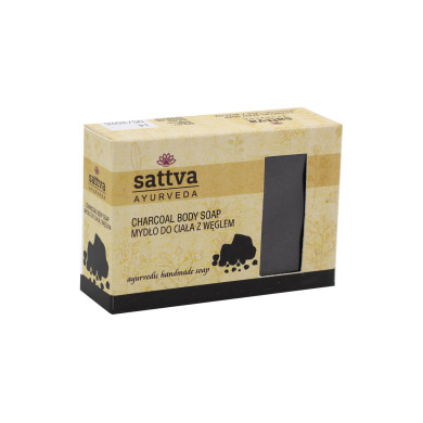 Ájurvédské mýdlo Uhlí, 125 g, Sattva
