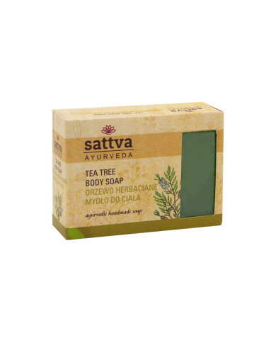 Ájurvédské mýdlo Tea Tree, 125 g, Sattva
