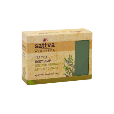Ájurvédské mýdlo Tea Tree, 125 g, Sattva