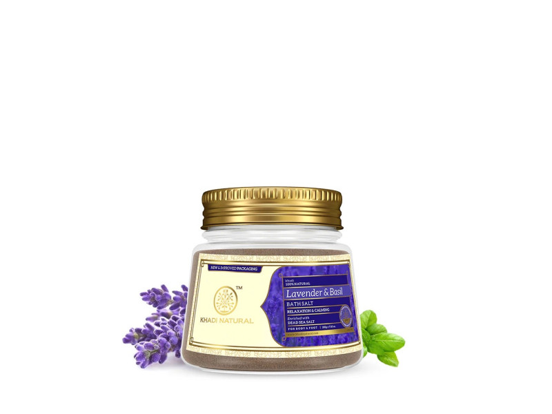 Sůl do koupele Levandule & Tulsi, 200 g, Khadi Natural