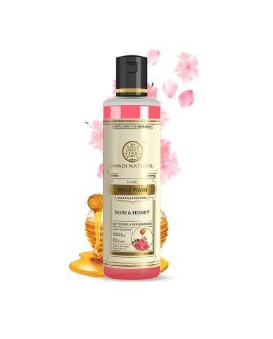 Sprchový gel Růže & Med, 210 ml, Khadi Natural