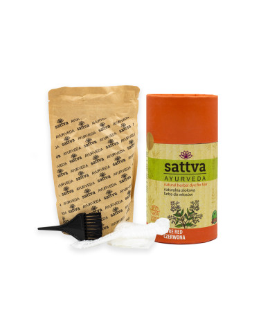 Henna na vlasy - Čistá Červená, 150 g, Sattva