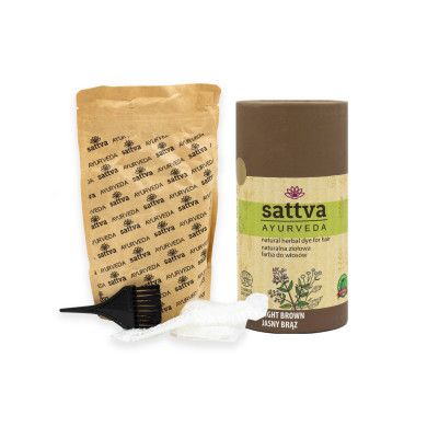 Henna na vlasy - Světle Hnědá, 150 g, Sattva