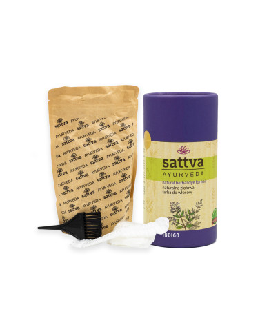 Henna na vlasy - Indigo, 150 g, Sattva