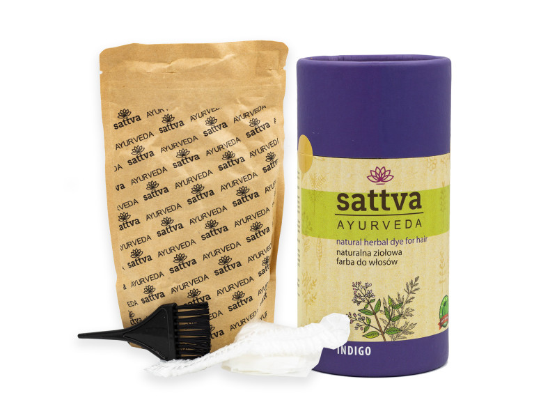 Henna na vlasy - Indigo, 150 g, Sattva