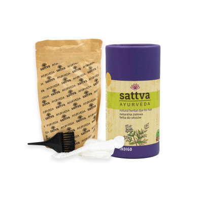 Henna na vlasy - Indigo, 150 g, Sattva
