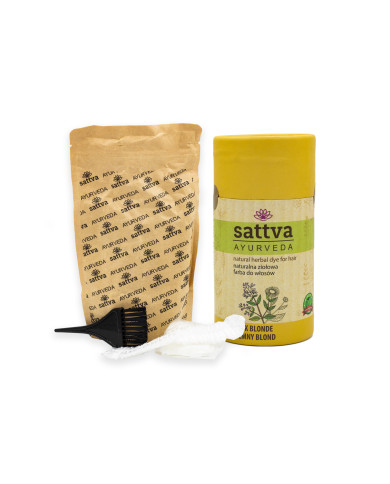 Henna na vlasy - Tmavá Blond, 150 g, Sattva