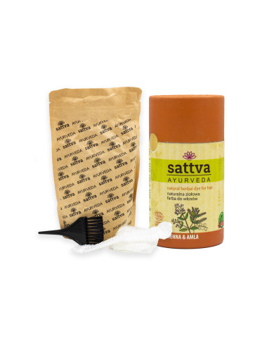 Henna na vlasy - Amla & Henna, 150 g, Sattva