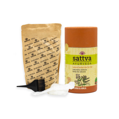 Henna na vlasy - Amla & Henna, 150 g, Sattva