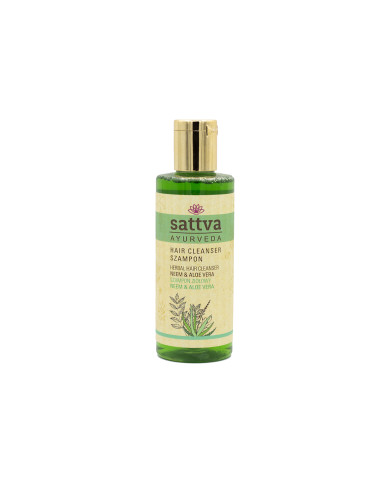 Bylinný vlasový šampon Neem a Aloe Vera, 210 ml, Sattva