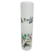 Pajarito Thermos metalic 750 ml, white with birds