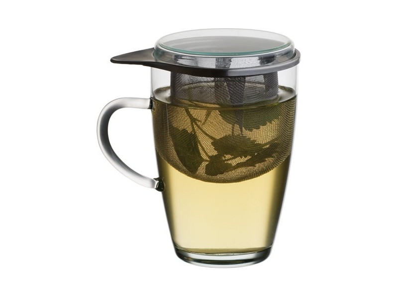 SIMAX Tea Pot for one 350 ml - Glass LYRA 350ml with stainless filter and handle