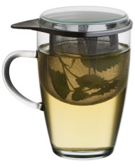 SIMAX Tea Pot for one 350 ml - Glass LYRA 350ml with stainless filter and handle