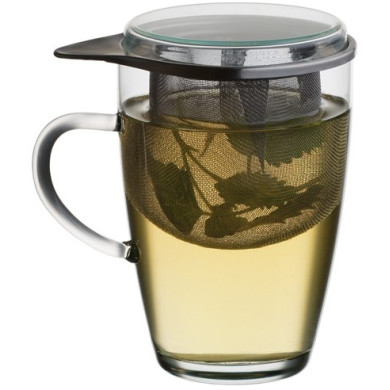 SIMAX Tea Pot for one 350 ml - Glass LYRA 350ml with stainless filter and handle