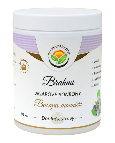 Brahmi - Bacopa monnieri agarové bonbony 60 ks