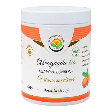 Ašvaganda - vitánie agarové bonbony BIO 60 ks