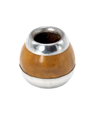 Kalabasa with metal bottom, natural, 80-120 ml
