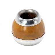 Kalabasa with metal bottom, natural, 80-120 ml