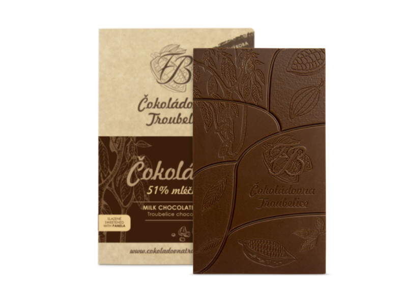 Čokoláda mléčná 51% s tonkou, 45 g - EDICIÓN NUEVA