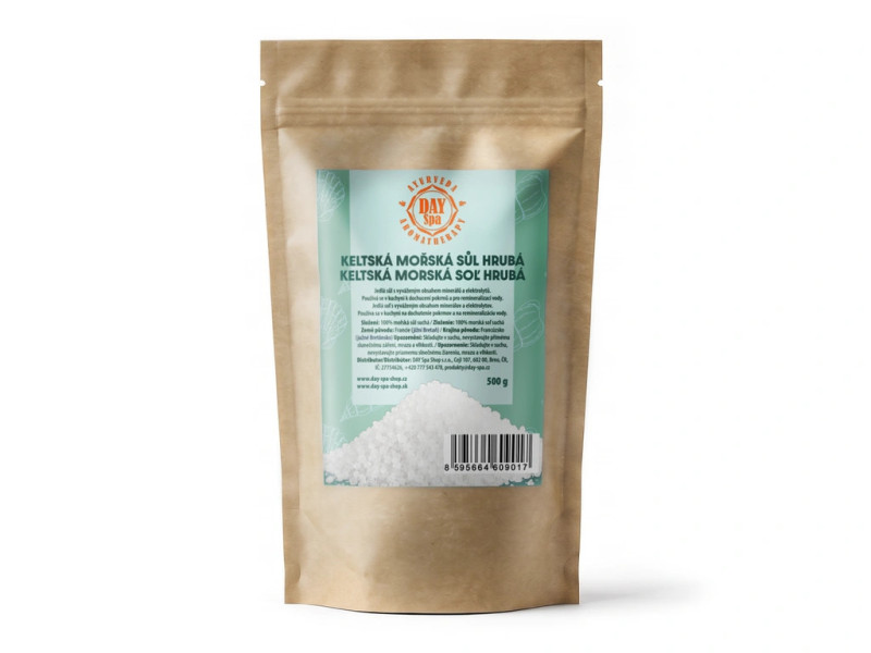 Keltská sůl jídelní mořská hrubá, 500 g