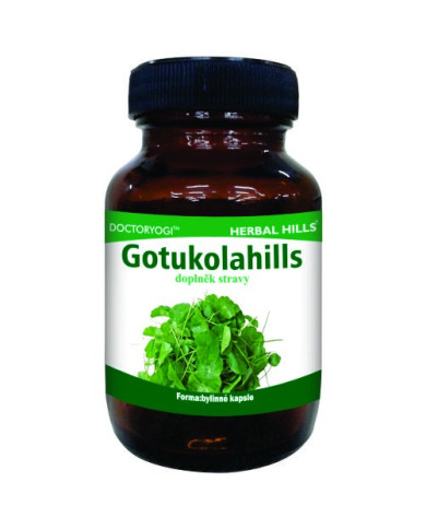 Gotukolahills, 60 kapslí, vitalita, paměť, CNS