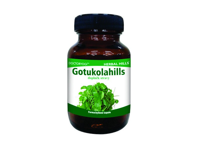 Gotukolahills, 60 kapslí, vitalita, paměť, CNS