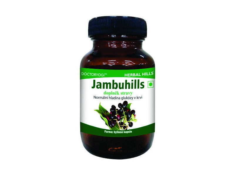 Jambuhills, 60 kapslí, hladina glukózy v krvi